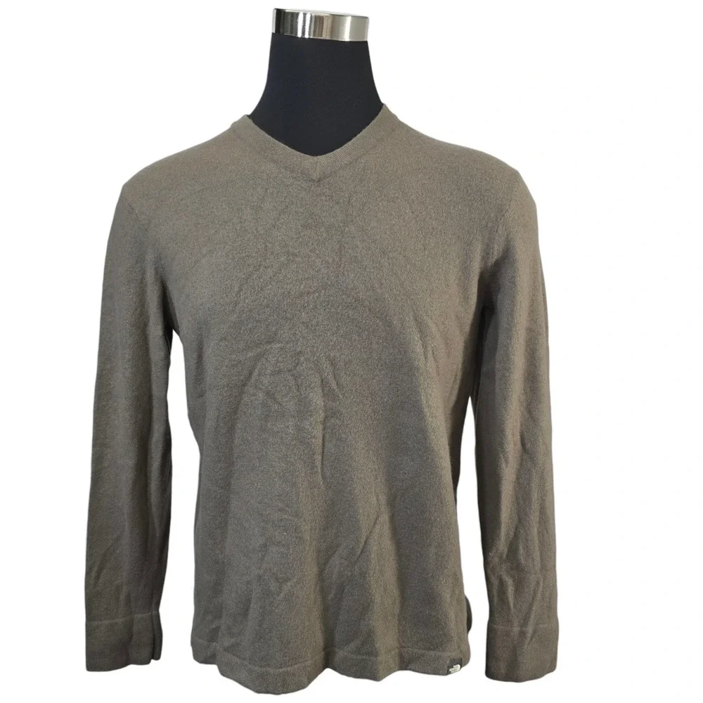 The North Face Mens Pullover Sweater Jumper Wool Blend Knit‎ V Neck Size XL